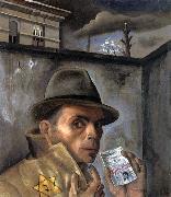 Felix Nussbaum Self-Portrait wiht jewish Identity Card china oil painting reproduction